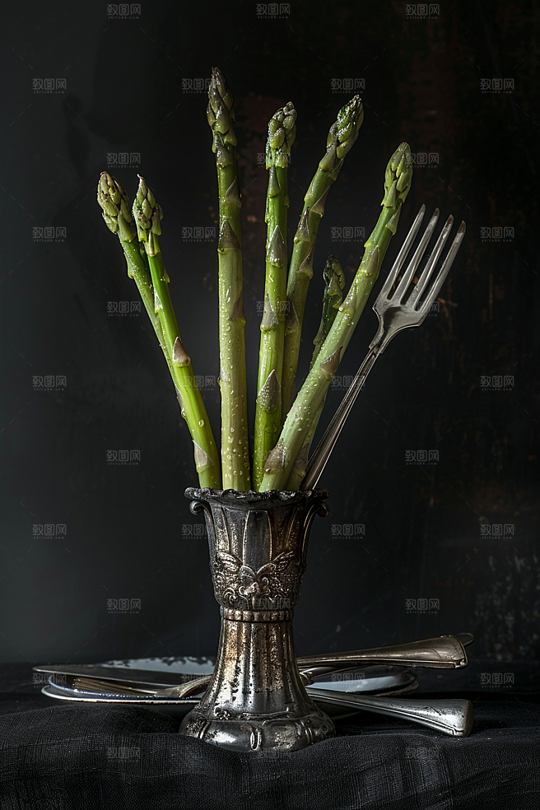 芦笋抗癌轻食摄影图