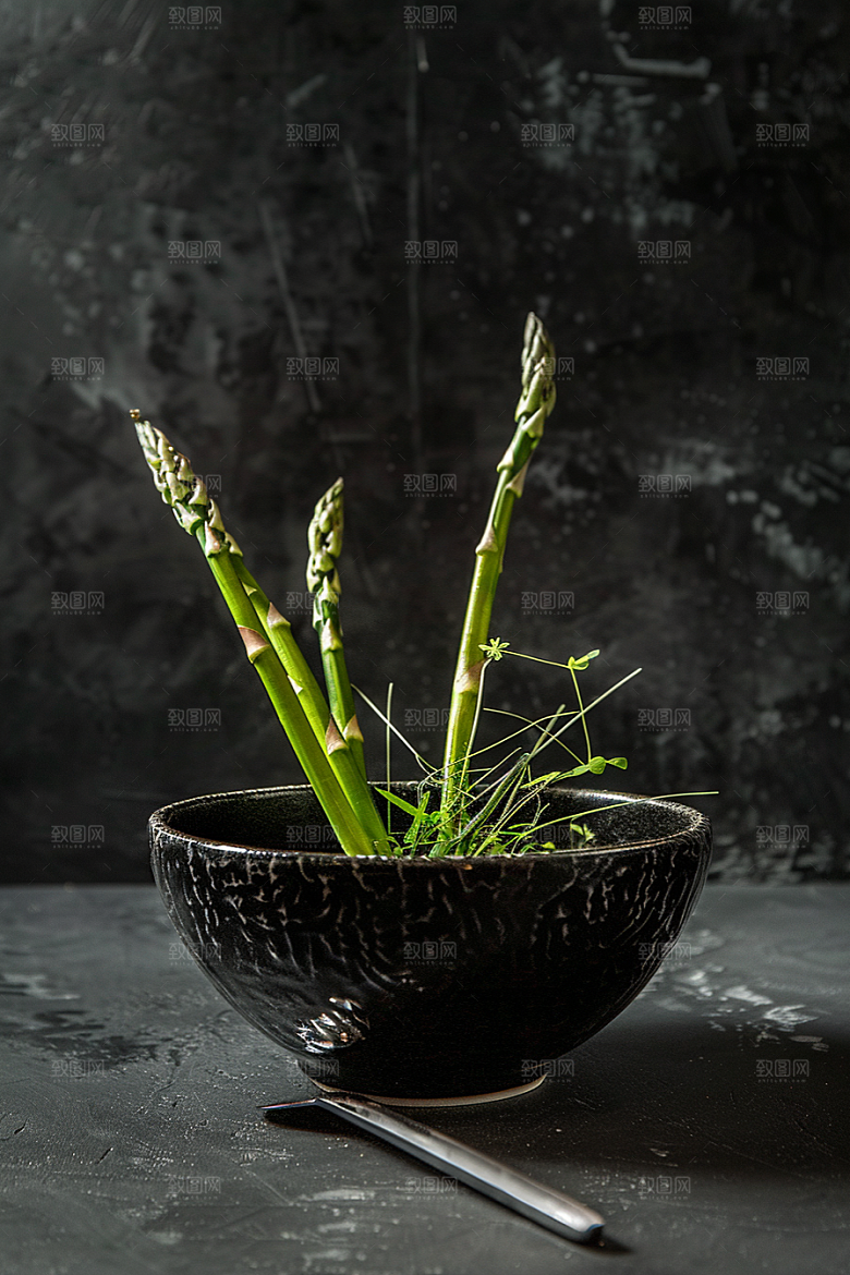 芦笋蔬菜自然摄影图