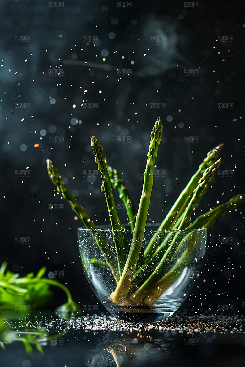 芦笋食材蔬菜摄影图
