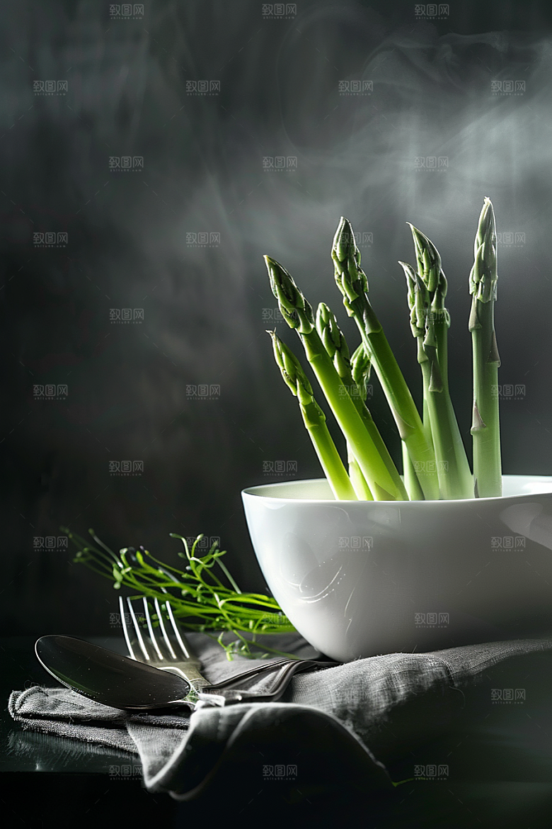芦笋抗癌食材摄影图