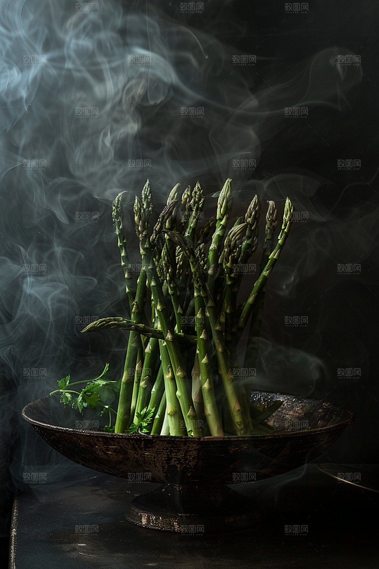 芦笋蔬菜轻食摄影图