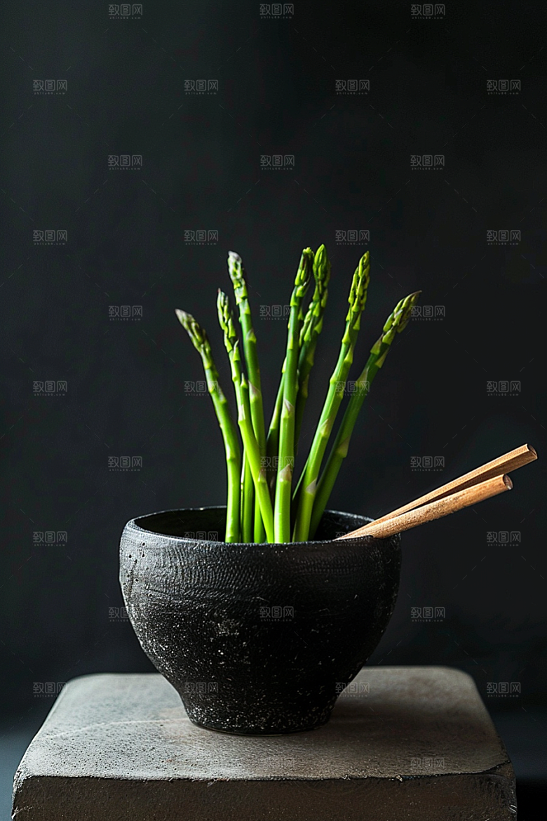 芦笋健康食品绿色摄影图