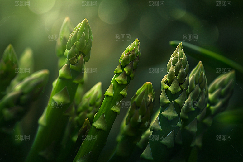 芦笋轻食健康食品摄影图