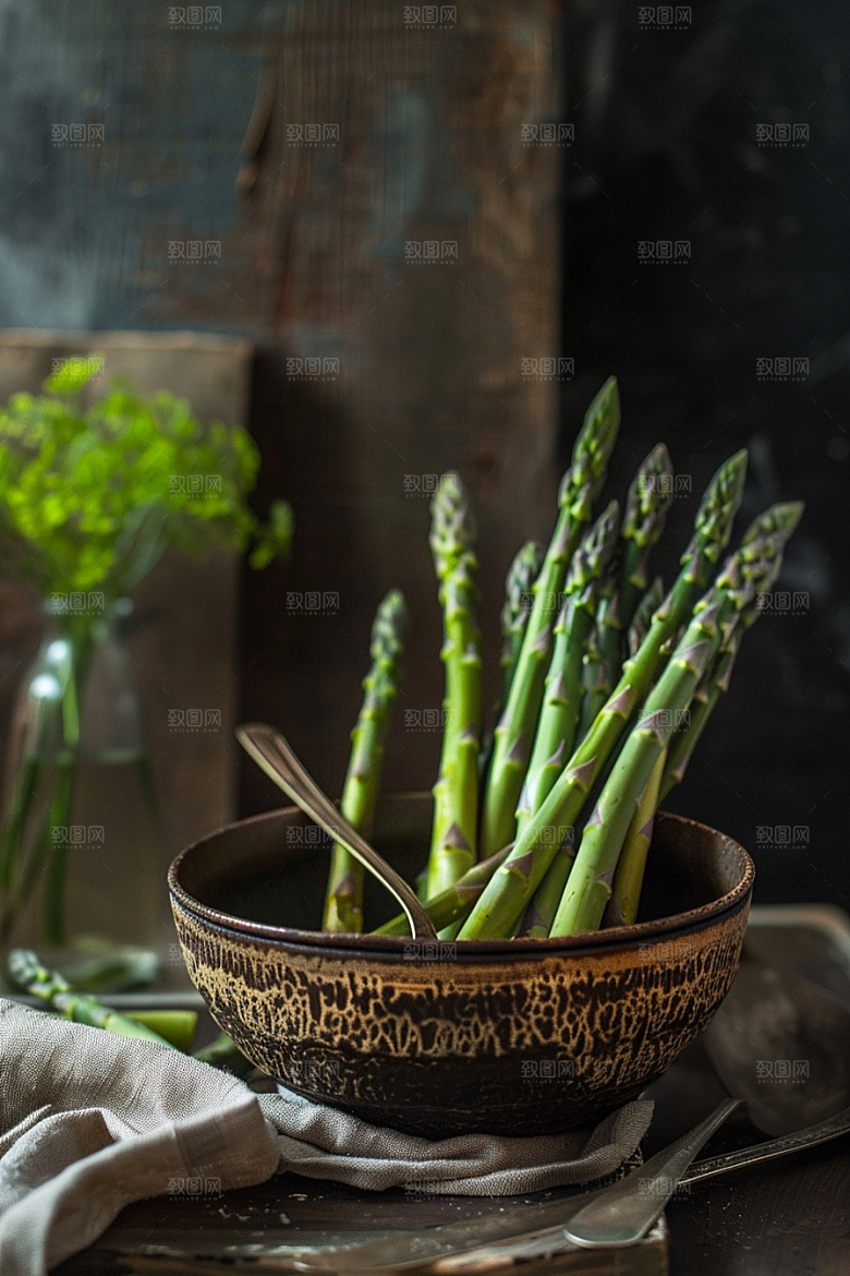 芦笋抗癌轻食摄影图