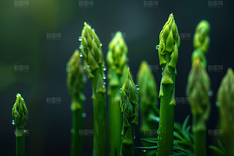 芦笋轻食绿色摄影图
