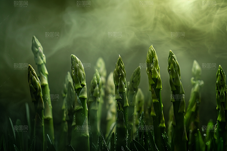 芦笋蔬菜健身餐摄影图