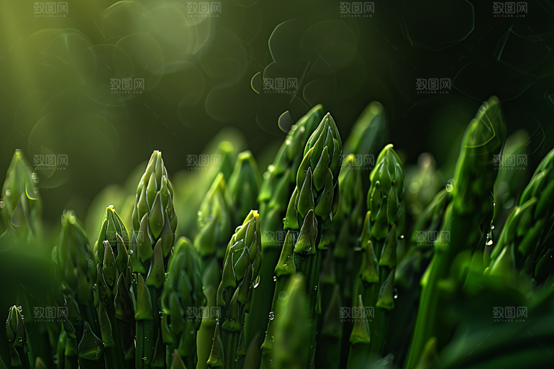 芦笋轻食绿色摄影图