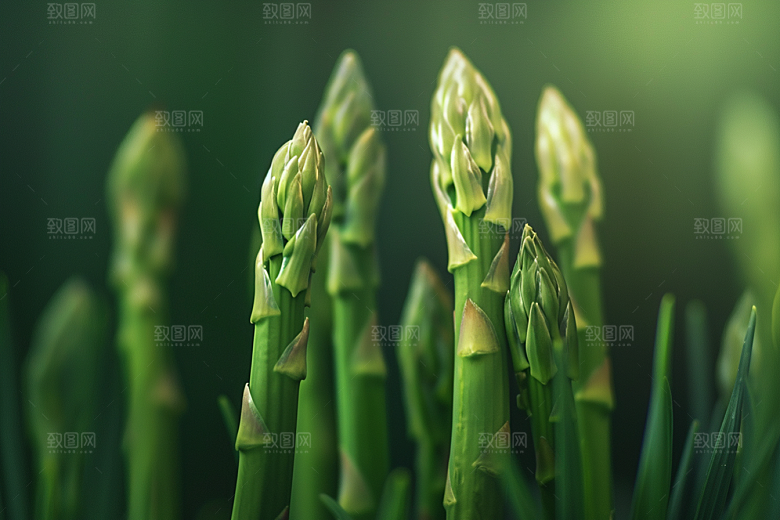 芦笋高清绿色摄影图