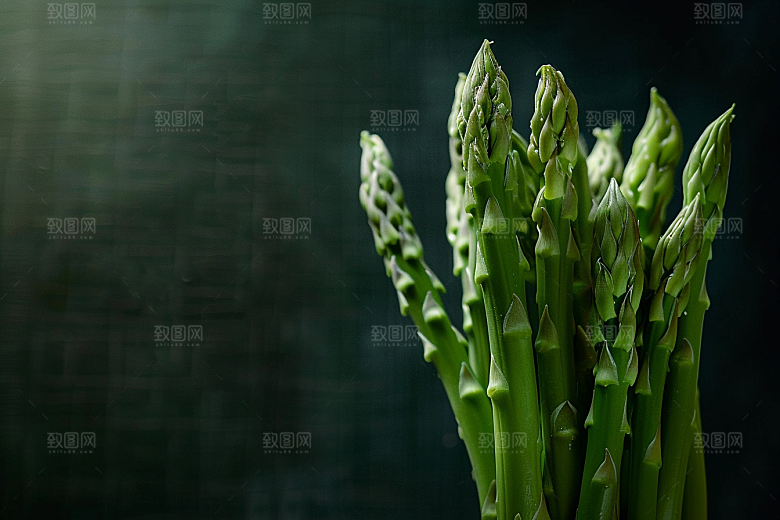 芦笋食材绿色摄影图