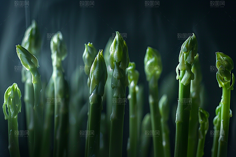 芦笋自然绿色摄影图