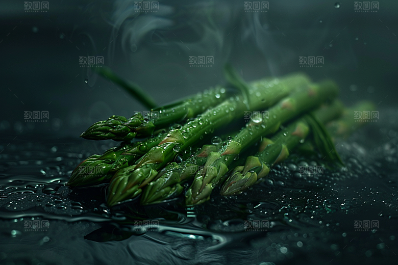 芦笋蔬菜绿色摄影图