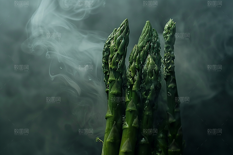 芦笋食材绿色摄影图