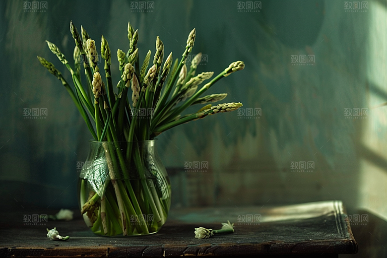 芦笋抗癌蔬菜摄影图