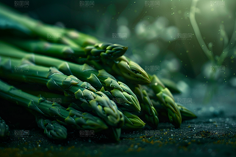 芦笋自然绿色摄影图