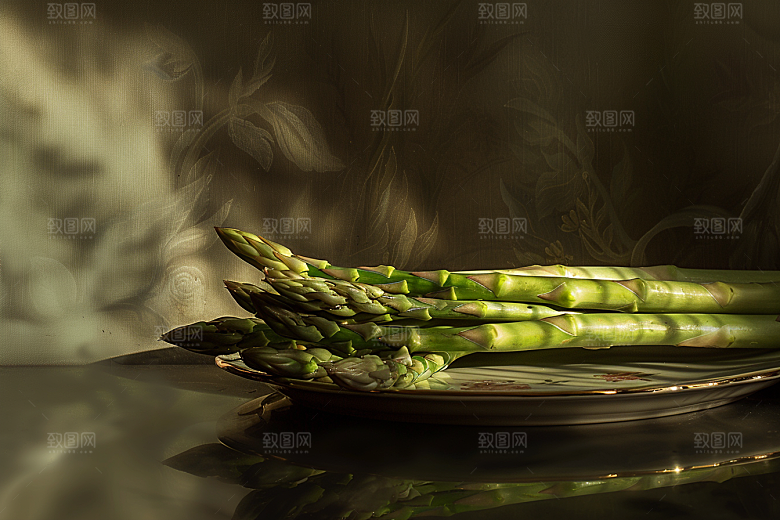 芦笋绿色高清摄影图