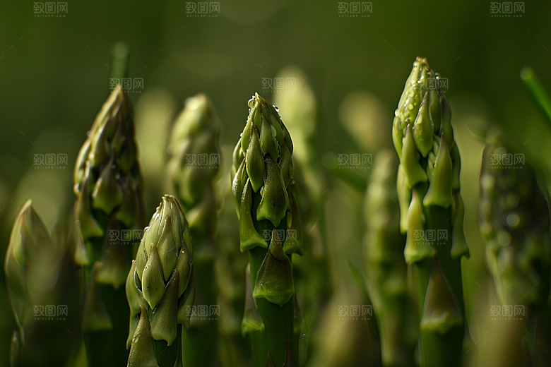 芦笋轻食绿色摄影图