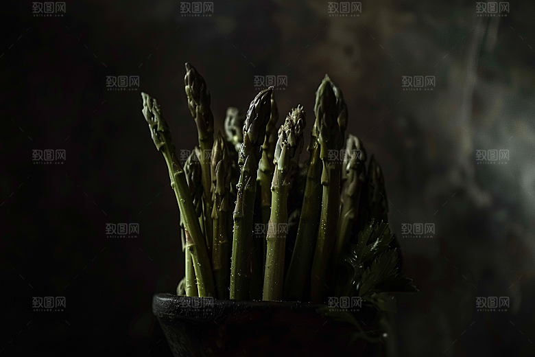 芦笋轻食高清摄影图