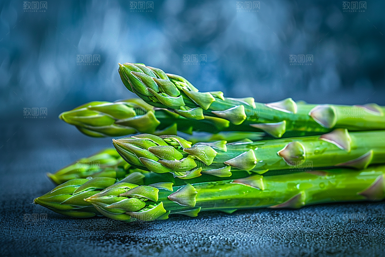 芦笋健身餐食材摄影图