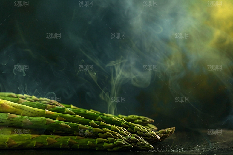 芦笋轻食自然摄影图