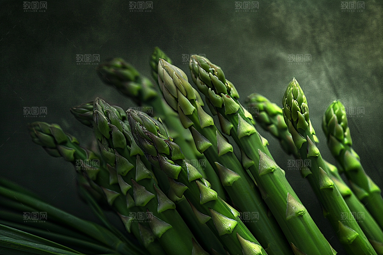芦笋绿色轻食摄影图