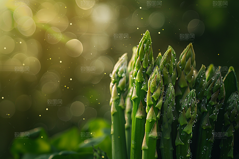 芦笋绿色轻食摄影图