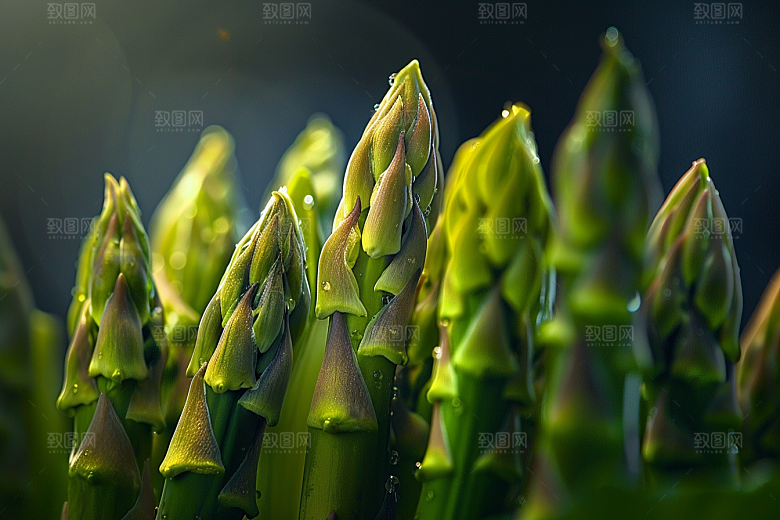 芦笋自然绿色摄影图