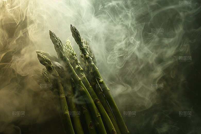 芦笋健身餐高清摄影图