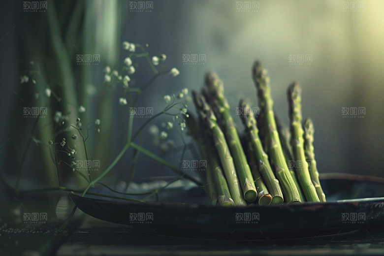 芦笋抗癌绿色摄影图