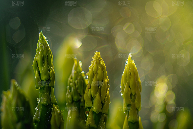 芦笋轻食绿色摄影图