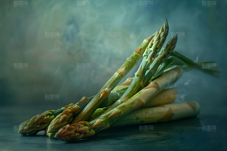 芦笋绿色绿色摄影图