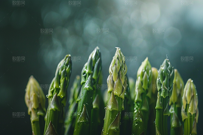 芦笋健身餐蔬菜摄影图