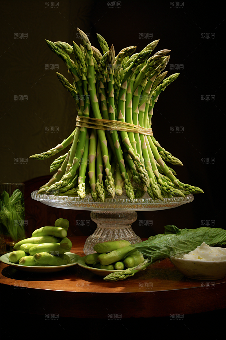 芦笋高清蔬菜摄影图