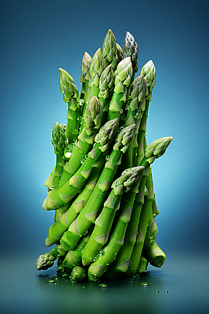 芦笋绿色健康食品摄影图