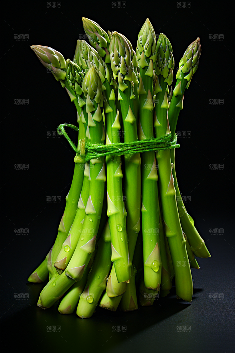芦笋健身餐轻食摄影图