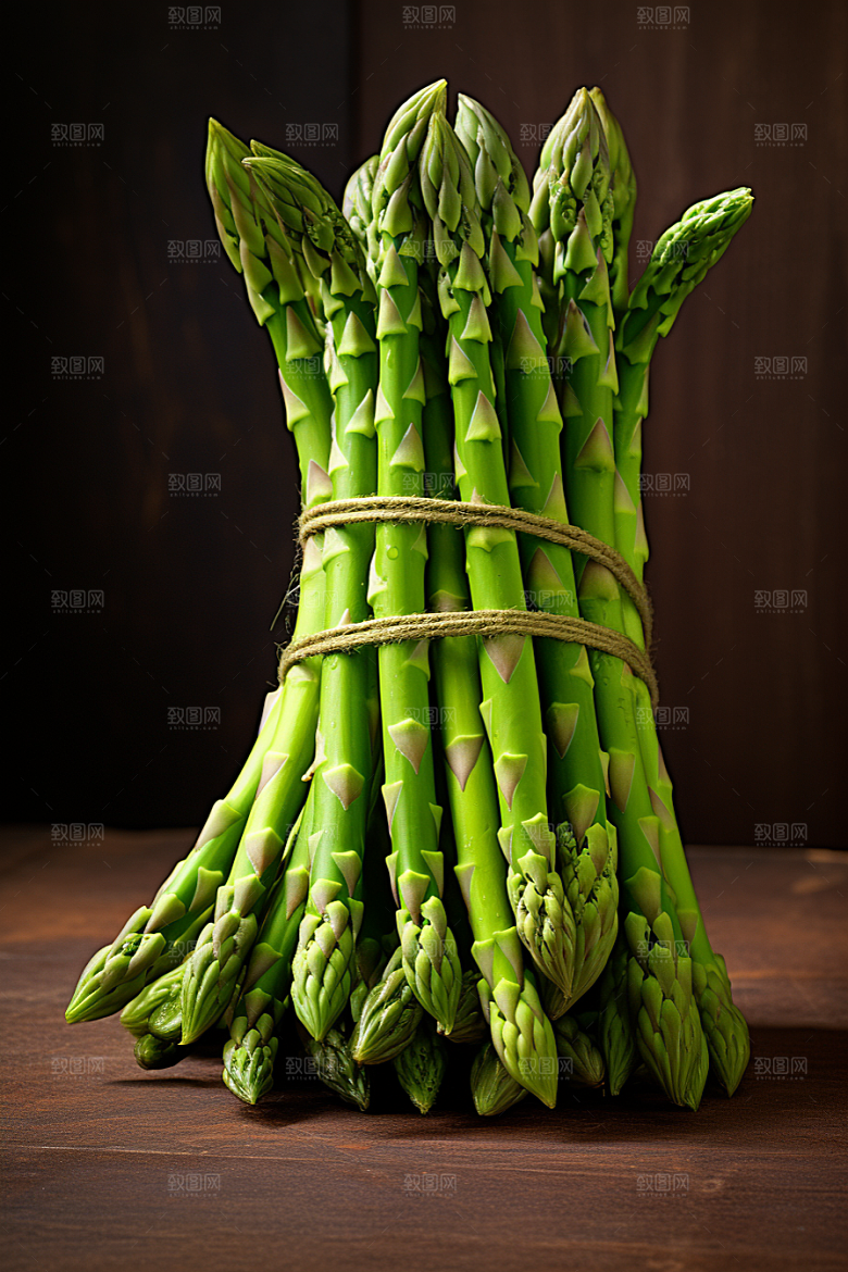 芦笋轻食绿色摄影图