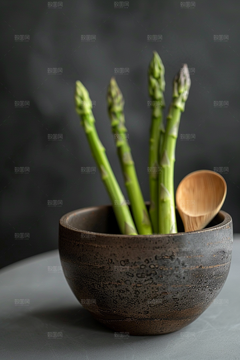 芦笋轻食抗癌摄影图