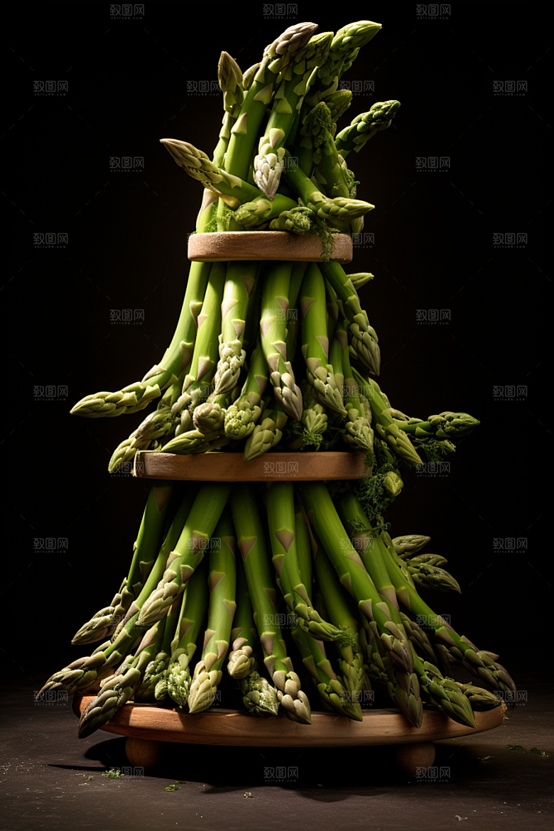 芦笋轻食食材摄影图