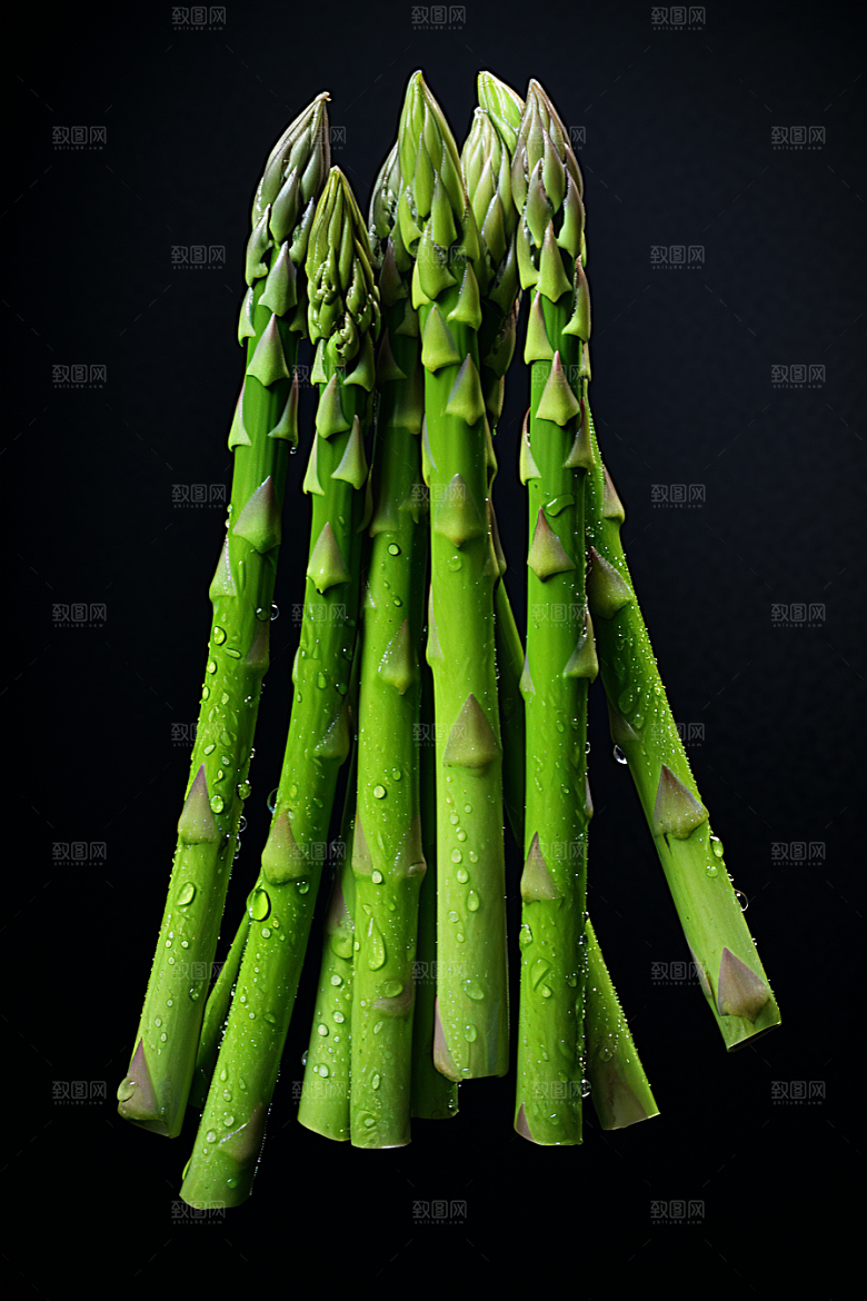 芦笋蔬菜健身餐摄影图