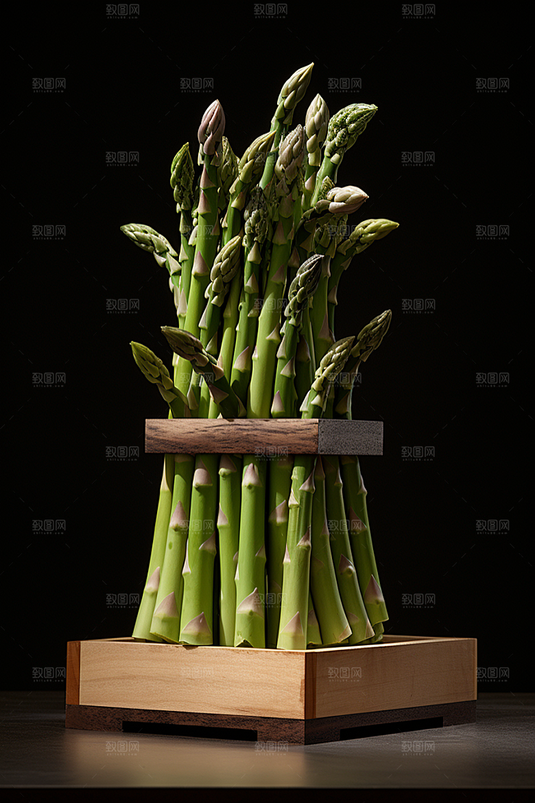 芦笋绿色健康食品摄影图