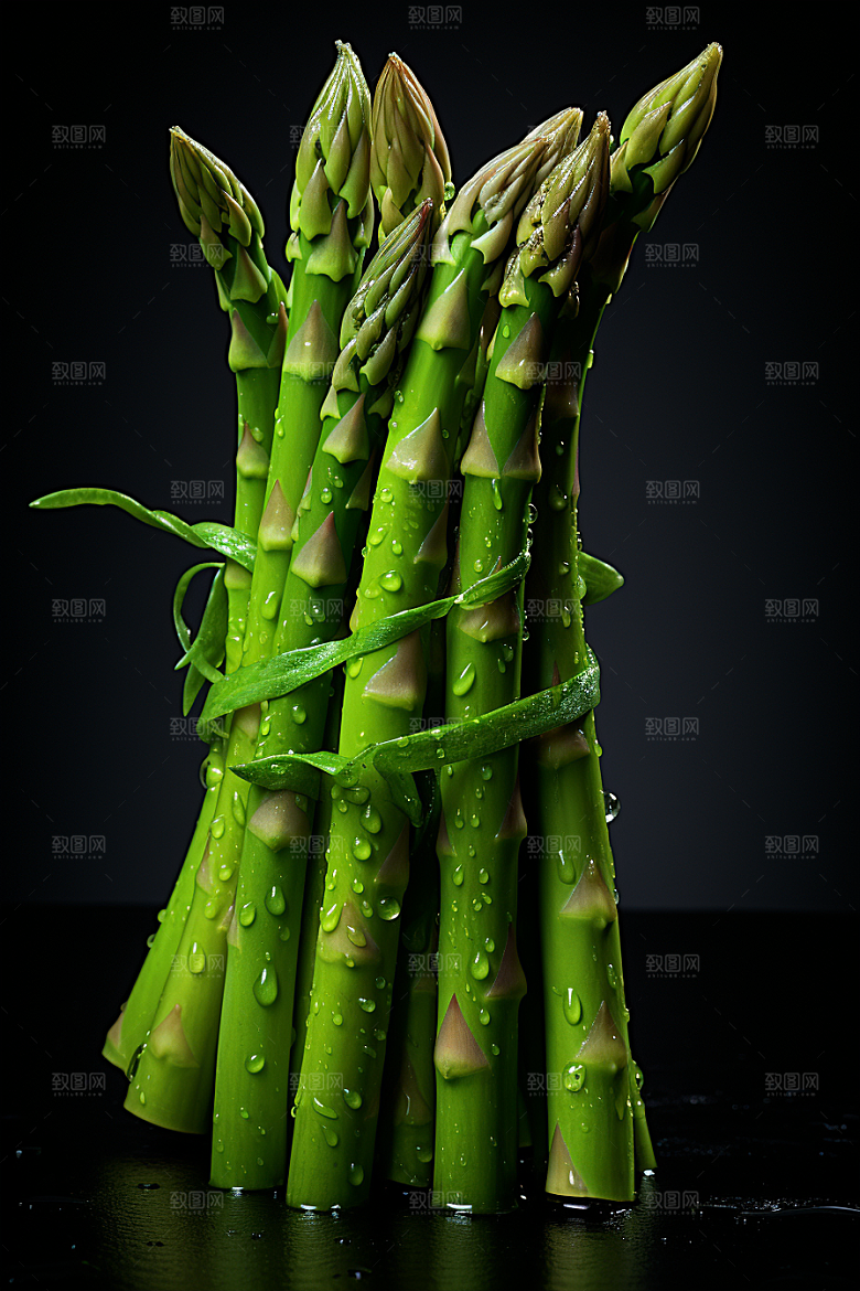 芦笋食材绿色摄影图