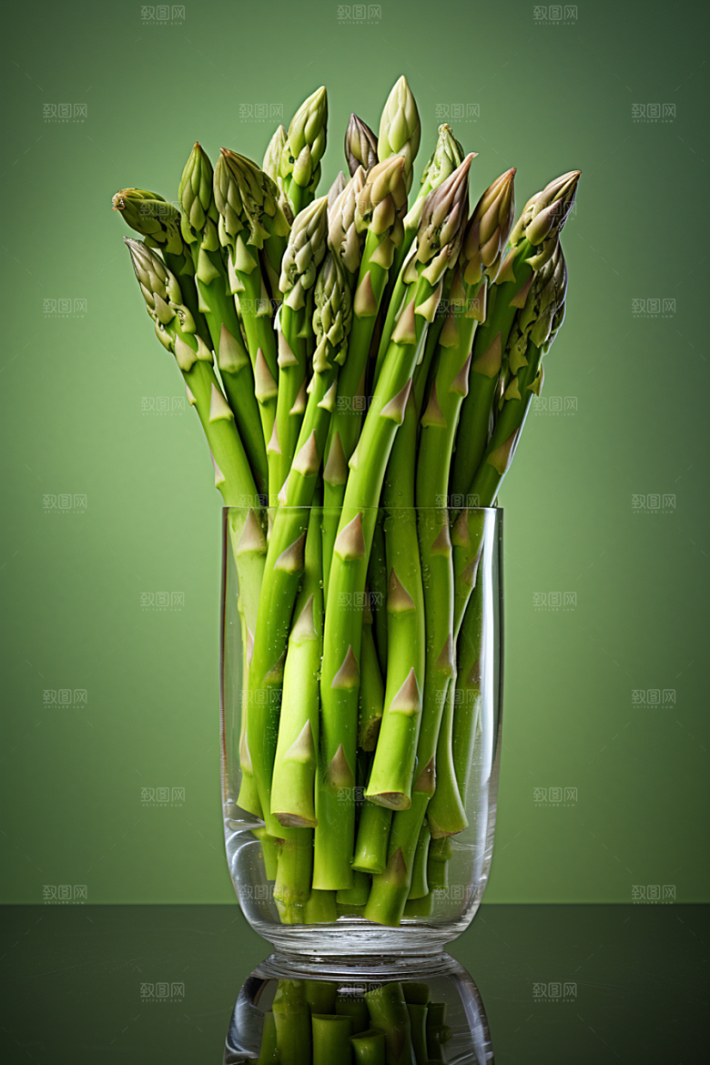 芦笋轻食自然摄影图