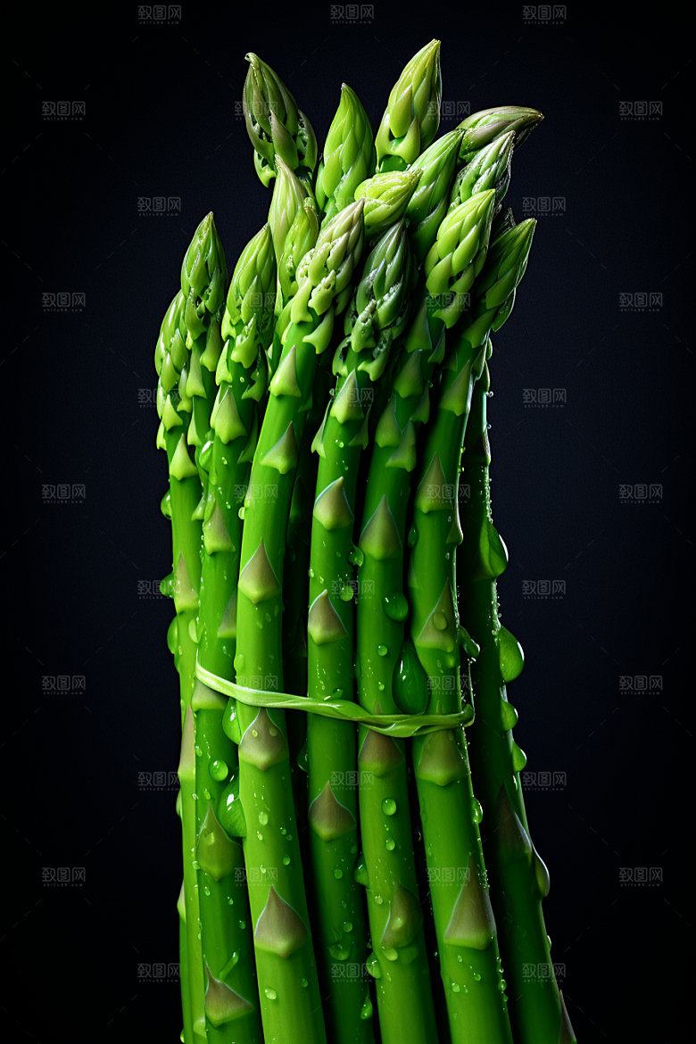 芦笋健身餐轻食摄影图