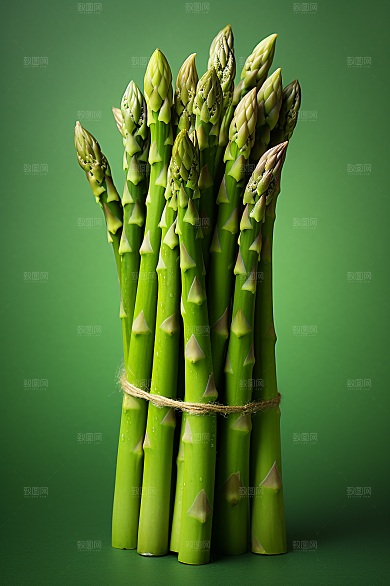 芦笋食材绿色摄影图