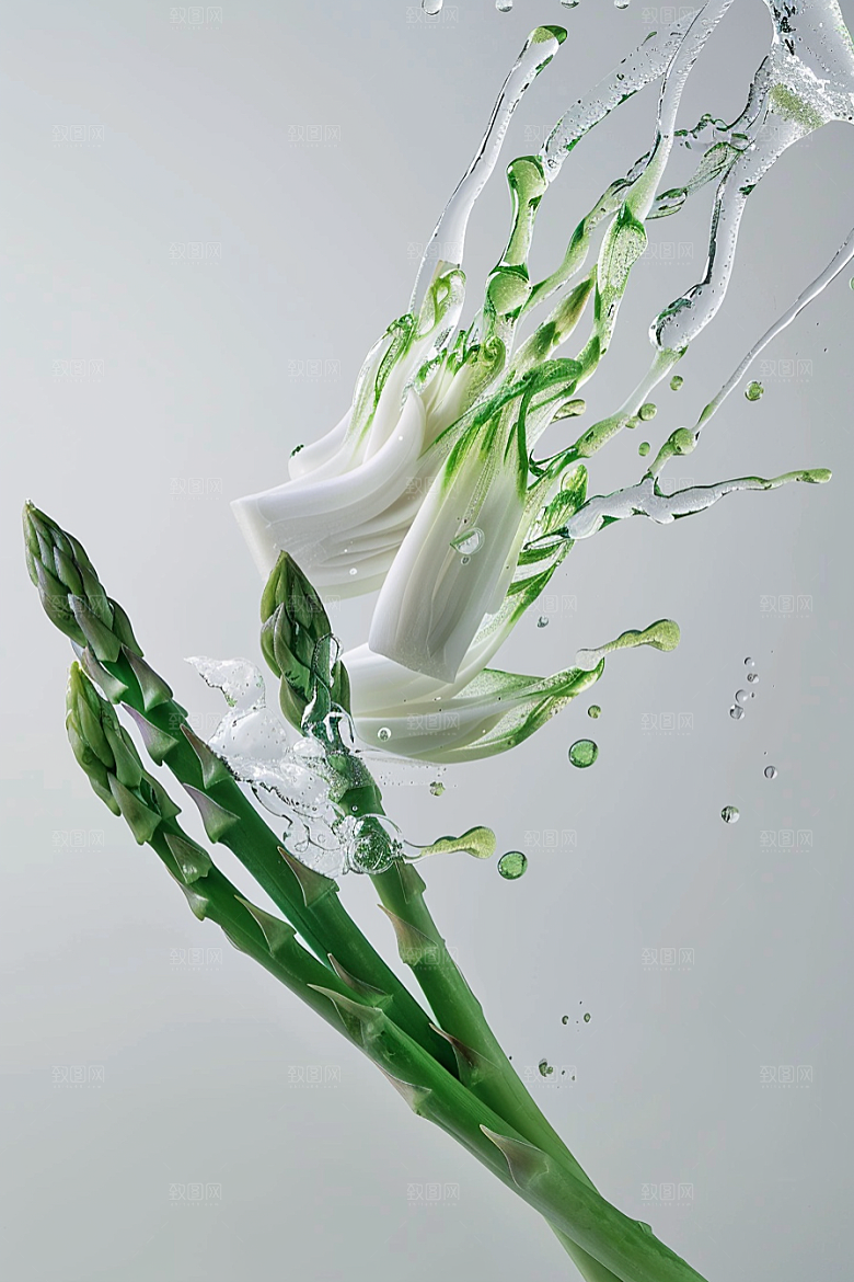 芦笋轻食抗癌摄影图