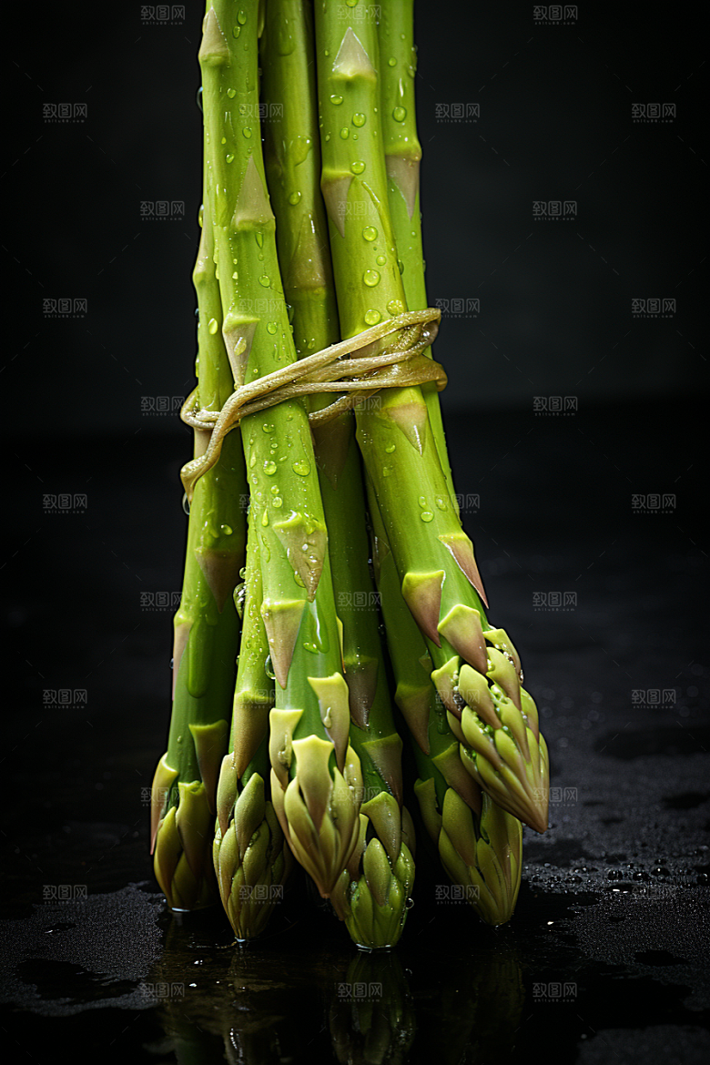 芦笋健身餐轻食摄影图