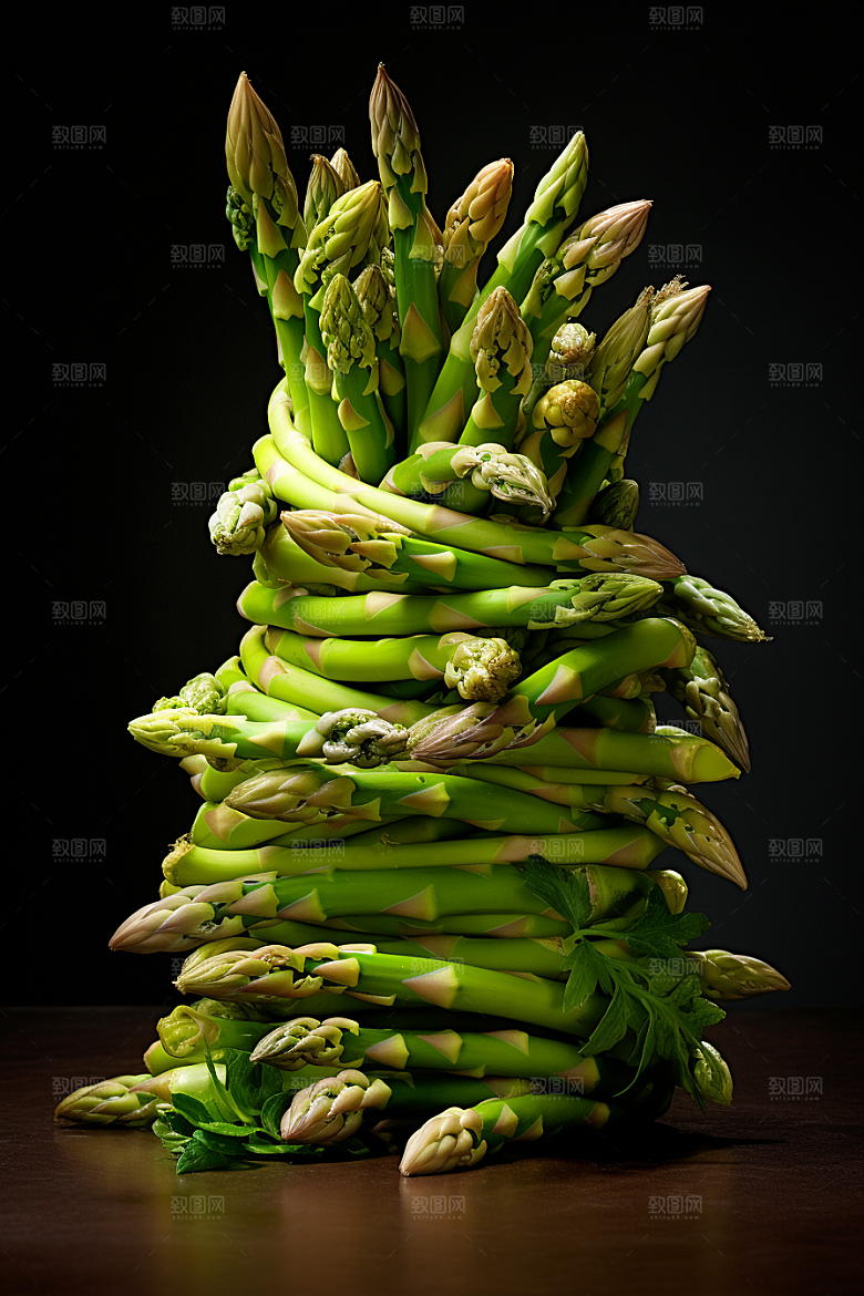 芦笋轻食蔬菜摄影图