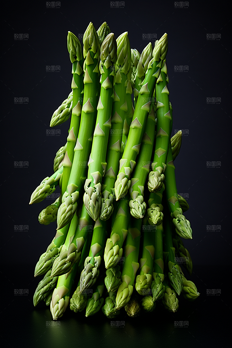 芦笋食材绿色摄影图