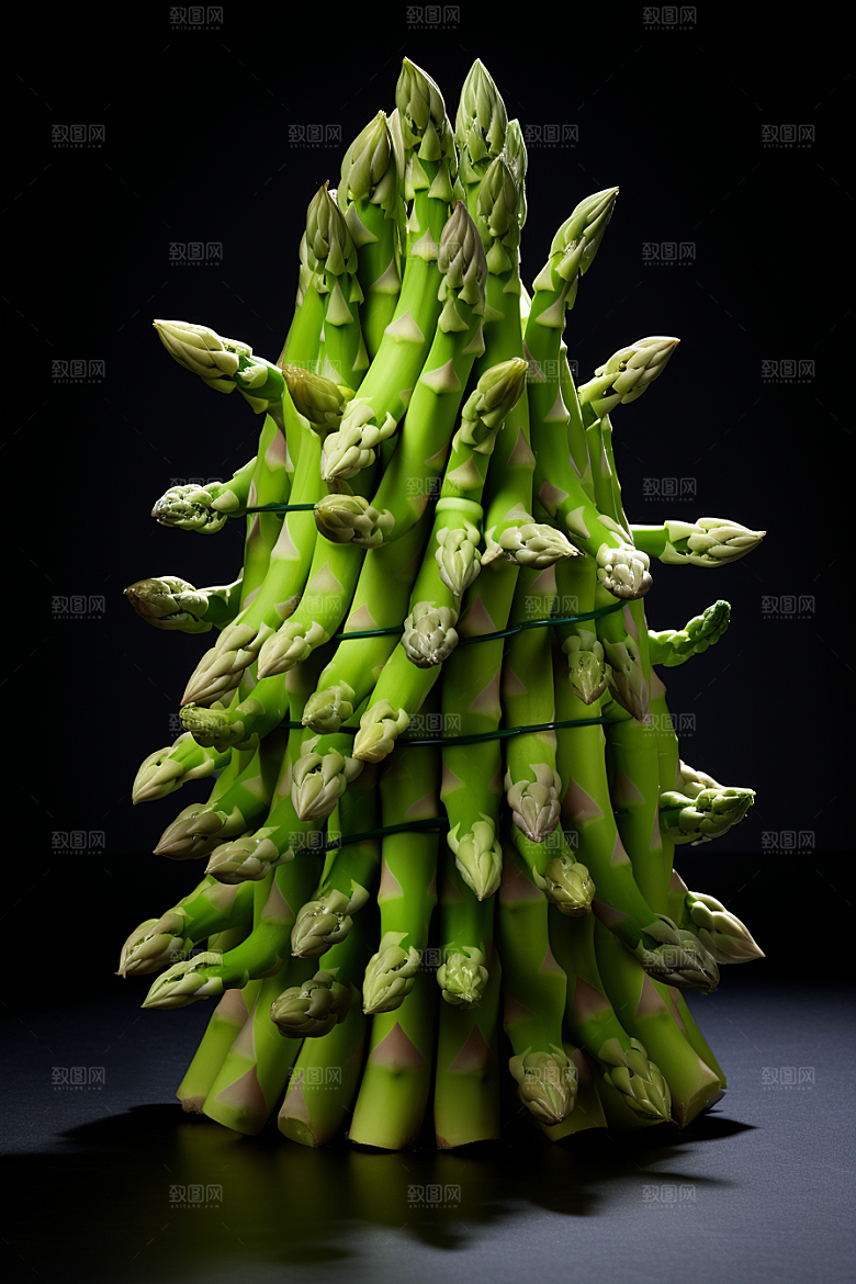 芦笋健身餐轻食摄影图