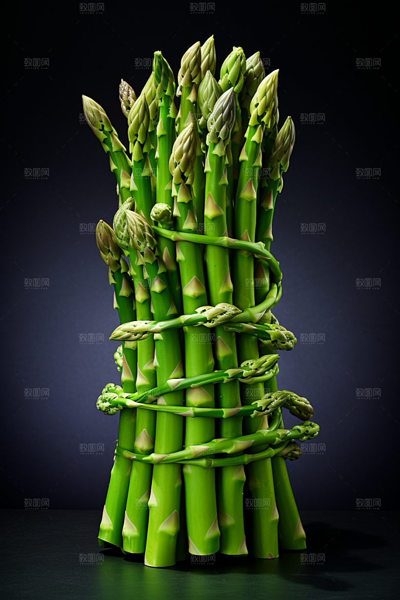 芦笋轻食健康食品摄影图