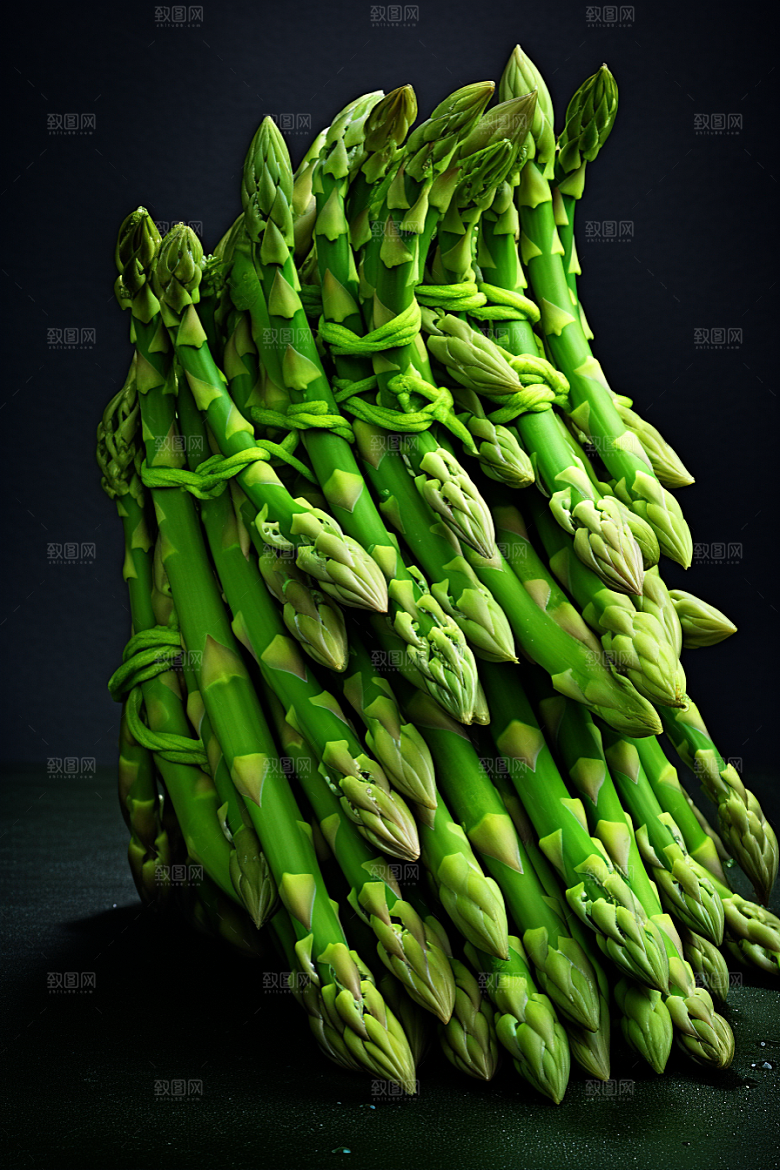 芦笋健身餐轻食摄影图